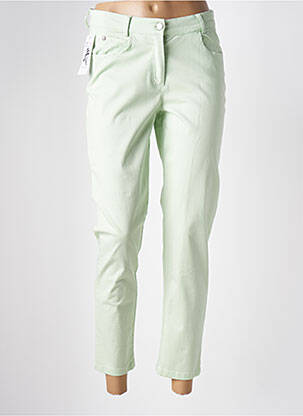 Pantalon 7/8 elasticitate mărime normală verde FRANCE RIVOIRE femeie