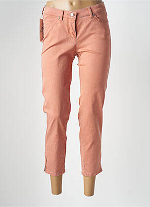 Pantalon 7/8 elasticitate talie joasă roz TONI femeie