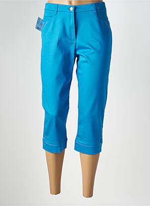 Pantalon trei sferturi albastru CHRISTINE LAURE femeie