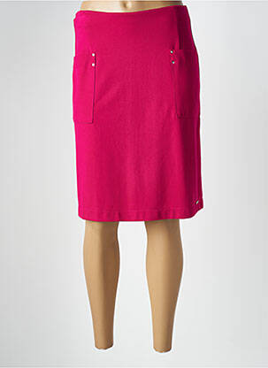 Fustă midi roz MALOKA femeie