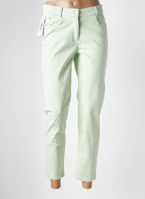 Pantalon 7/8 elasticitate mărime normală verde FRANCE RIVOIRE femme