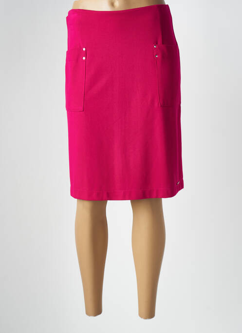 Fustă midi roz MALOKA femeie