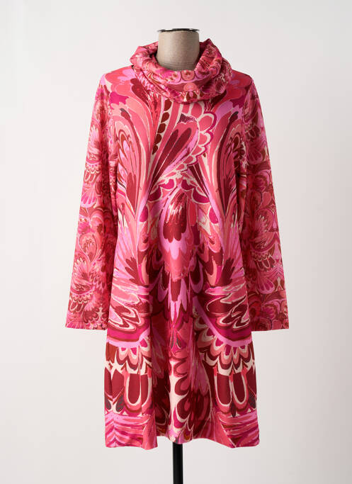 Rochie midi roz MALOKA femeie