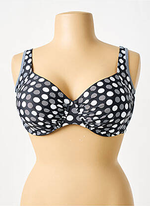 Sutien de costum de baie elasticitate sutien cupe întregi cu decolteu înalt negru SUNMARIN femeie