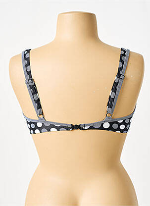 Sutien de costum de baie elasticitate sutien cupe întregi cu decolteu înalt negru SUNMARIN femeie