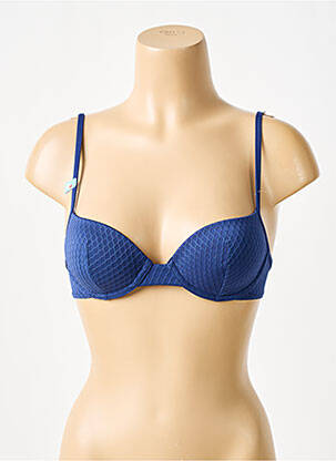 Sutien de costum de baie elasticitate top sutien modelat albastru CHERRY BEACH femeie