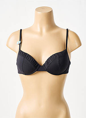 Sutien de costum de baie elasticitate top sutien modelat negru CHERRY BEACH femeie