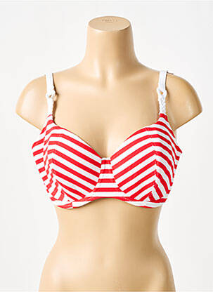 Sutien de costum de baie elasticitate sutien cupe întregi cu decolteu înalt roșu FREYA femeie