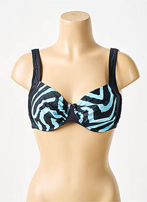 Sutien de costum de baie elasticitate sutien cupe întregi cu decolteu înalt negru SUNMARIN femeie
