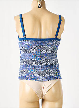 Sutien de costum de baie elasticitate sutien cupe întregi cu decolteu înalt albastru SUNMARIN femeie