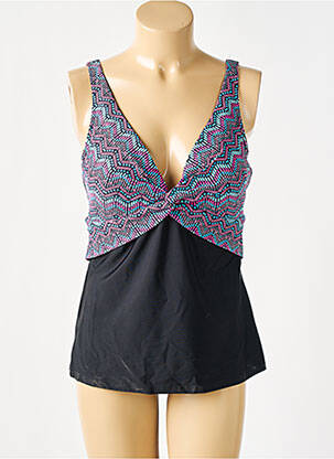 Sutien de costum de baie elasticitate top sutien modelat negru SUNMARIN femeie