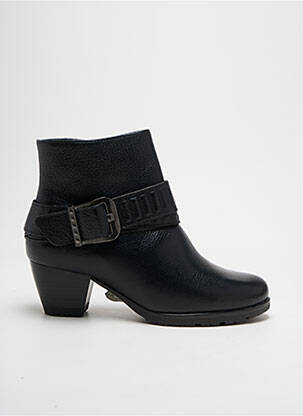 Botine/ghete material neted toc de 4 la 6 cm negru JENNY ARA femeie