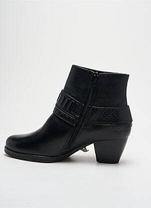 Botine/ghete material neted toc de 4 la 6 cm negru JENNY ARA femeie