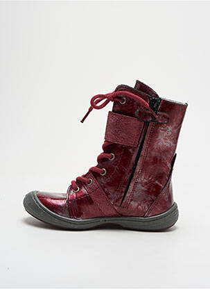 Botine/ghete branț detașabil vârf rotund violet BELLAMY fată