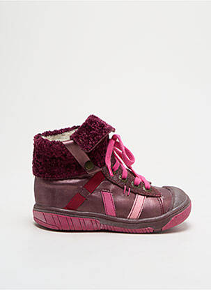 Adidași material neted vârf rotund violet BABYBOTTE fată