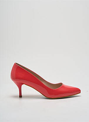 Pantofi cu toc material neted toc de 4 la 6 cm roz GIULIA femeie