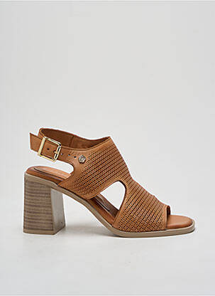 Sandale/Pantofi decupați maro CARMELA femeie