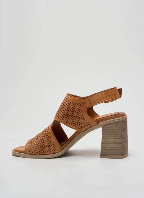 Sandale/Pantofi decupați maro CARMELA femeie