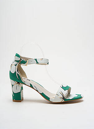 Sandale/Pantofi decupați verde ELUE PAR NOUS femeie