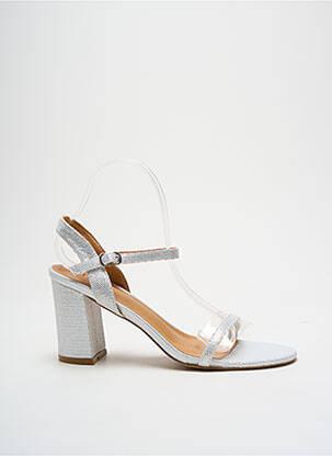 Sandale/Pantofi decupați argintiu ELUE PAR NOUS femeie