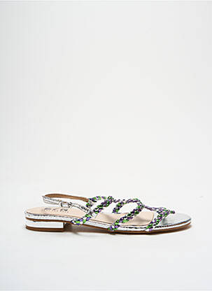 Sandale/Pantofi decupați argintiu ELUE PAR NOUS femeie