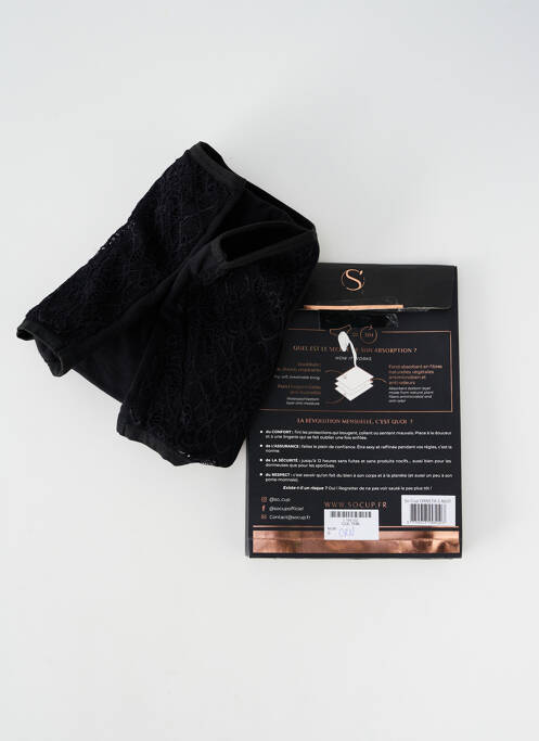 Chilot cu talie înaltă negru SOCUP femeie