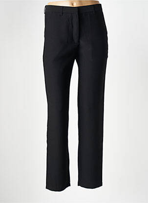 Pantalon drept țesătură crep mărime normală negru LA PETITE ETOILE femeie