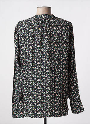 Bluză imprimeu floral mâneci lungi negru FIVE femeie