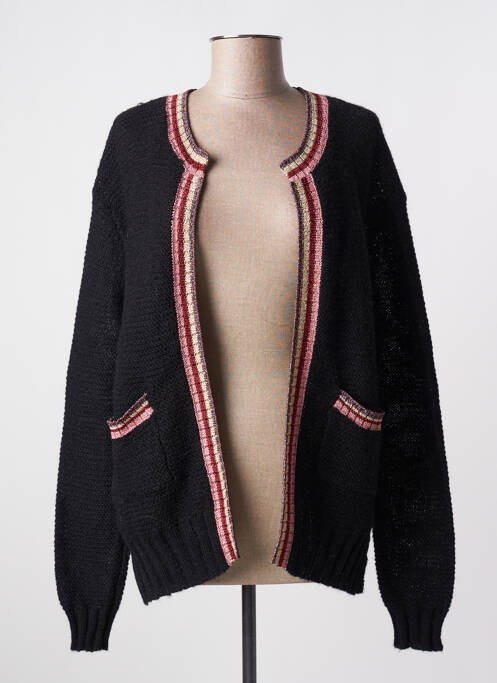 Vestă cu mâneci lungi negru FIVE femeie