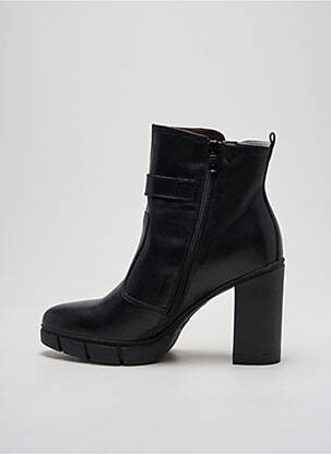Botine/ghete material neted toc de 7 la 9 cm negru ENGI femeie