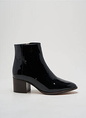 Botine/ghete material neted toc de 4 la 6 cm negru MAISON TOUFET femeie