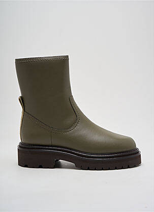 Botine/ghete material neted toc de 4 la 6 cm verde HOFF femeie