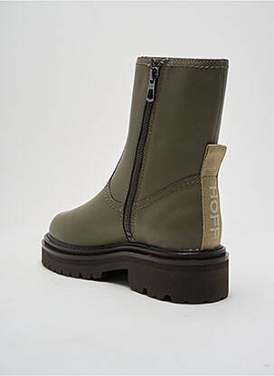 Botine/ghete material neted toc de 4 la 6 cm verde HOFF femeie