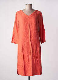 Rochie midi mâneci 3/4 mâneci 3/4 portocaliu COUTURIST femme