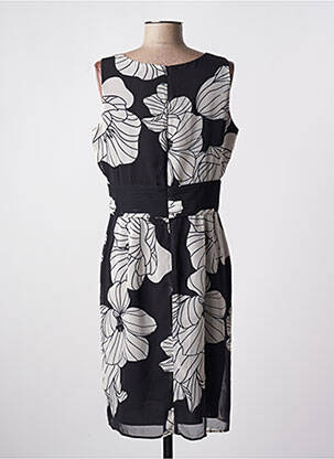 Rochie midi imprimeu floral fără mâneci negru NINATI femeie