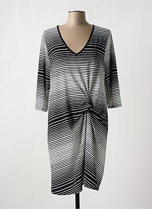 Rochie midi mâneci 3/4 mâneci 3/4 negru 3322 femeie