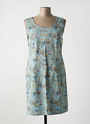 Rochie scurtă albastru MENSI COLLEZIONE femeie