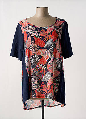 Tricou guler rotund mâneci scurte albastru G!OZE femeie