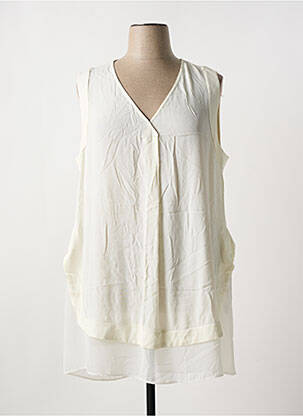 Tunică fără mâneci bej 3322 femeie