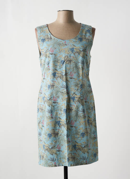 Rochie scurtă albastru MENSI COLLEZIONE femeie