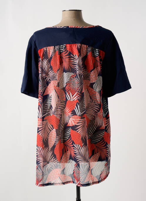 Tricou guler rotund mâneci scurte albastru G!OZE femme