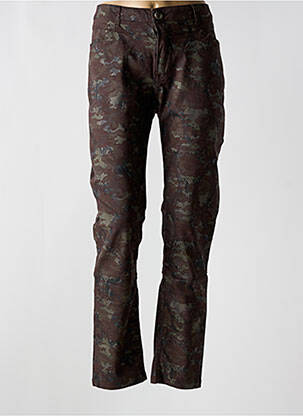 Pantalon slim maro MENSI COLLEZIONE femeie