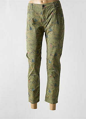 Pantalon 7/8 verde MENSI COLLEZIONE femeie