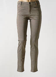 Pantalon slim talie înaltă talie înaltă bej COUTURIST femeie