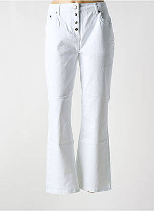 Pantalon evazat alb ZHENZI femeie