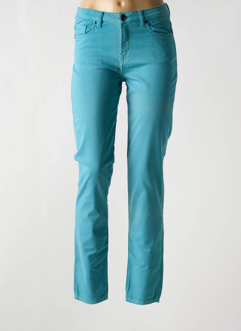 Pantalon slim albastru MENSI COLLEZIONE femeie