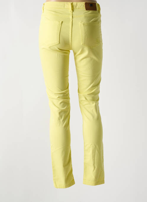 Pantalon slim galben MENSI COLLEZIONE femeie