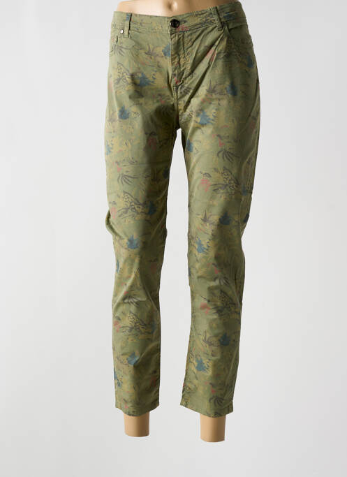 Pantalon 7/8 verde MENSI COLLEZIONE femeie