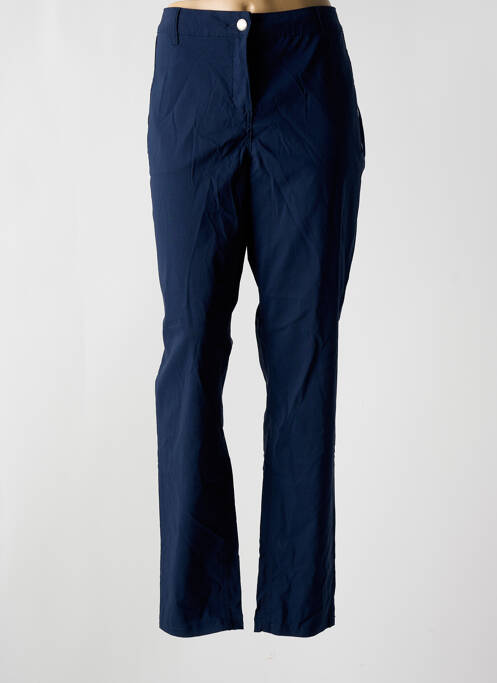 Pantalon slim țesătură poplin mărime normală albastru ZHENZI femme