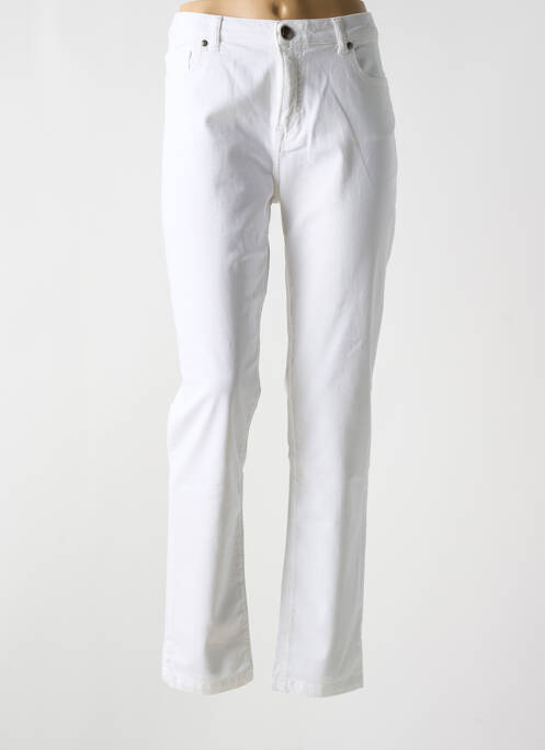 Pantalon slim alb MENSI COLLEZIONE femeie